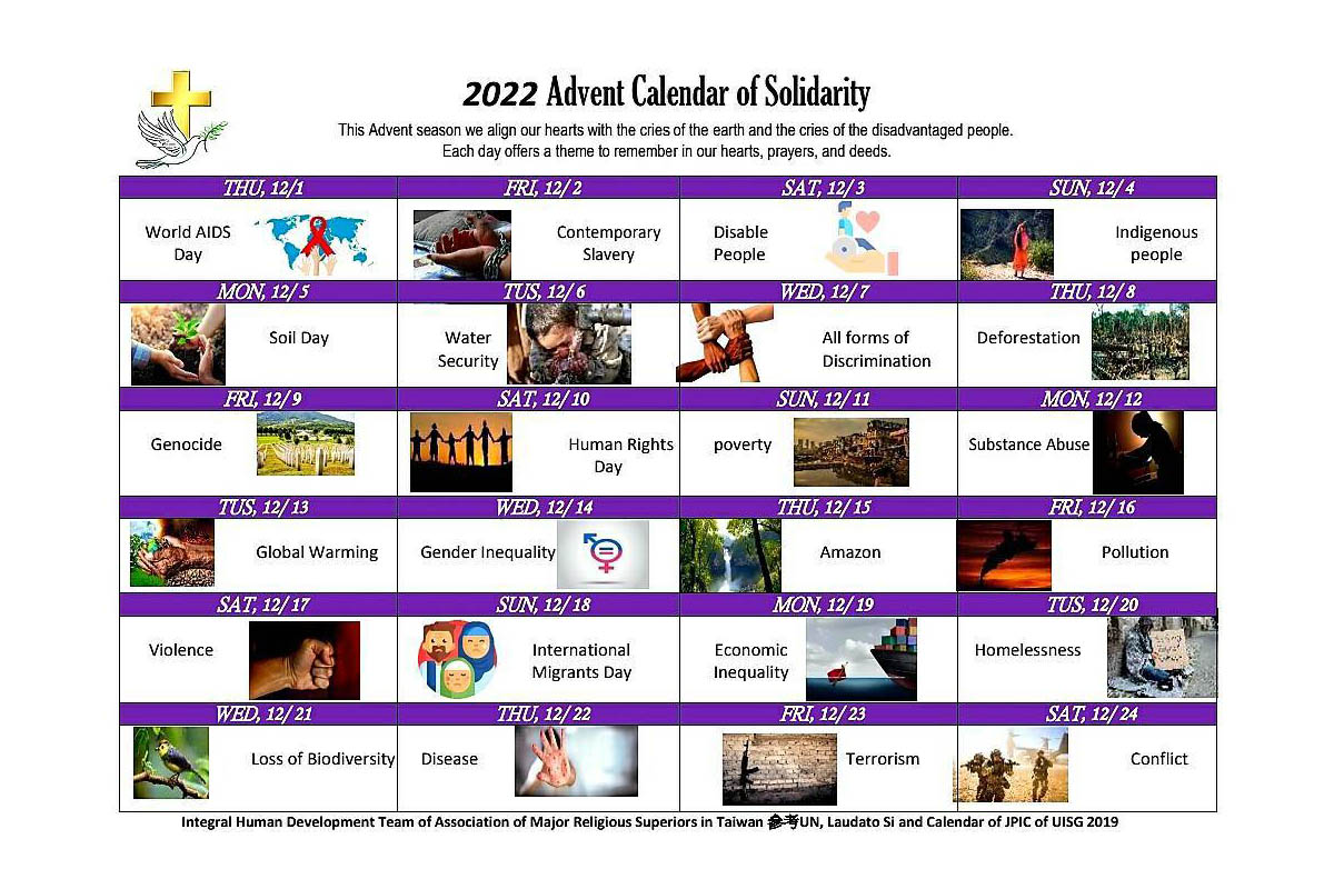 2022 Advent Calendar of Solidarity